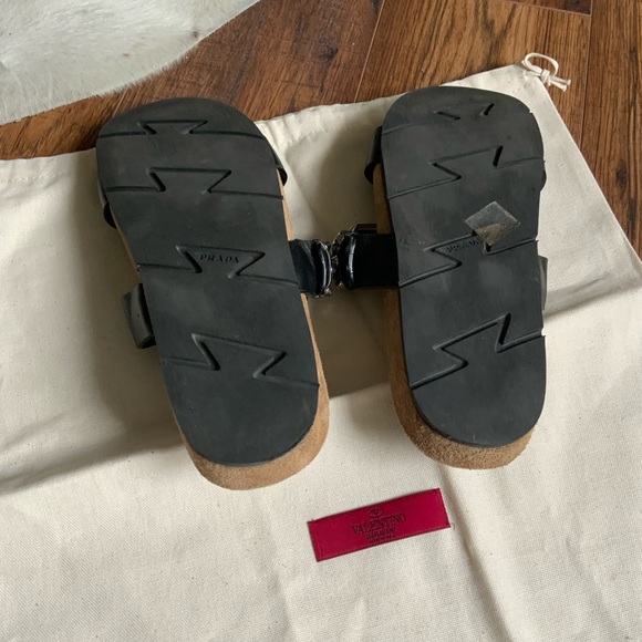 Prada Stud Leather Sandals - Picture 7 of 11